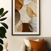 Strukturierte Harmonie Poster