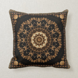 Strukturierte Mandala-Blume Kissen