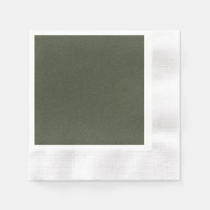 Strukturierte Moosgrüne Papier Serviette – Anpassb