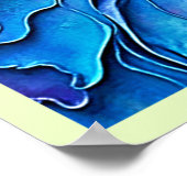 Strukturierte Regenbogen-Swirlkunst Poster (Ecke)