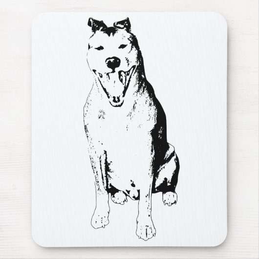 Strukturierte sitzende Form Mousepad (Vorne)