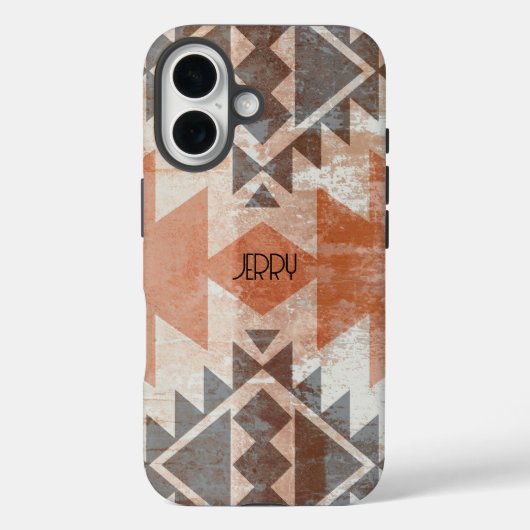 Strukturierte Terrakotta-Braun Case-Mate iPhone Hülle (Rückseite)