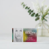 STRUKTURIERTER HAAR-SALON UND TERMINKARTE (Stehend Vorderseite)