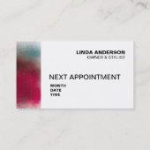 STRUKTURIERTER HAAR-SALON UND TERMINKARTE (Rückseite)