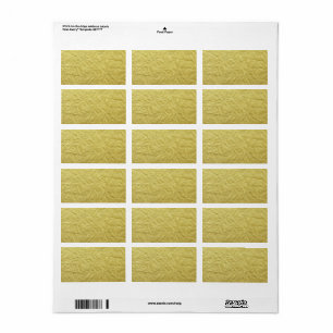 Strukturierter Imitat-Goldfolien-Hintergrund Adressaufkleber