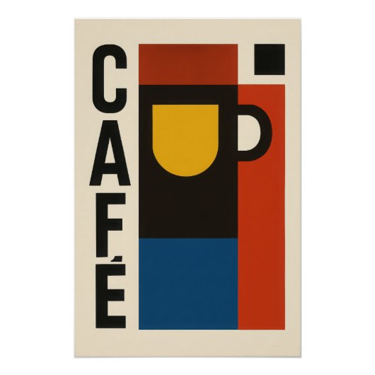 Strukturierter Kaffee Poster (Vorderseite)