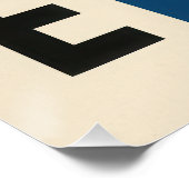 Strukturierter Kaffee Poster (Ecke)