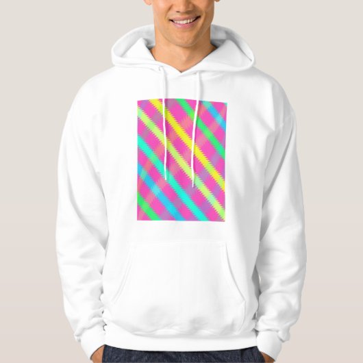 Strukturierter Karo Hoodie (Vorderseite)