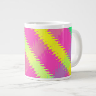 Strukturierter Karo Jumbo-Tasse