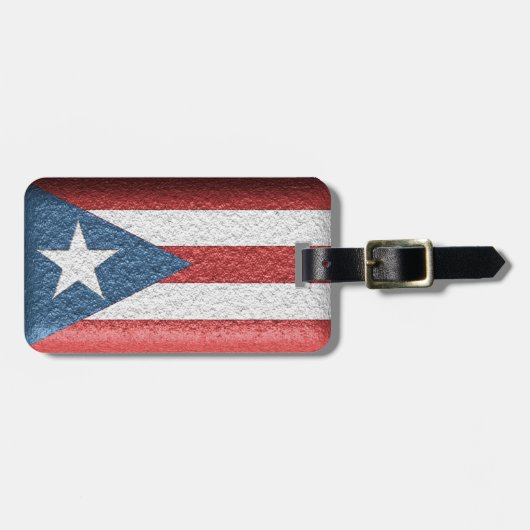 Strukturierter puertorikanischer gepäckanhänger (Vorderseite horizontal)