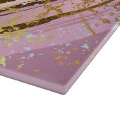 Strukturierter rosa Hintergrund Schneidebrett (Ecke)