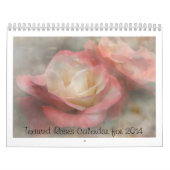Strukturierter Rosen-Kalender für 2014 Kalender (Titelbild)