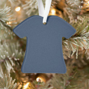 Strukturiertes blaues Acryl-Ornament in lustiger H Ornament