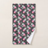 Strukturiertes Dreieck-Ananas-Muster Badhandtuch Set (Handtuch)