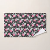 Strukturiertes Dreieck-Ananas-Muster Badhandtuch Set (Handtuch)