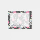 Strukturiertes Dreieck-Ananas-Muster Post-it Klebezettel (Vorderseite)