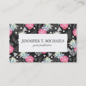 Strukturiertes Dreieck-Ananas-Muster Visitenkarte (Vorderseite)