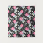 Strukturiertes Dreieck-Ananas-Muster Wandteppich (Vorderseite)