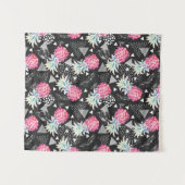 Strukturiertes Dreieck-Ananas-Muster Wandteppich (Vorderseite (Horizontal))