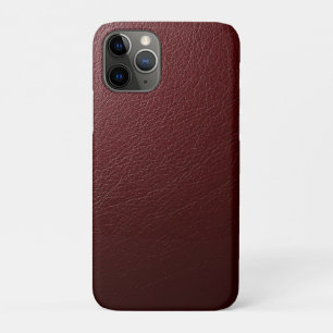 Strukturiertes dunkelrotes Leder Case-Mate iPhone Hülle