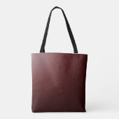 Strukturiertes dunkelrotes Leder Tasche (Rückseite)