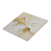 Strukturiertes Gold-Impasto-Abstrakt Neutral Fliese (Seite)