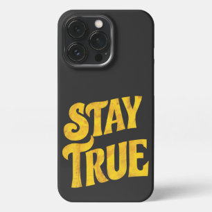 Strukturiertes Gold-Stay-True-Design iPhone 13 Pro Hülle