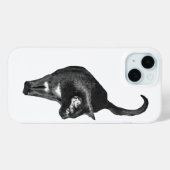 Strukturiertes Katzen-Detail Case-Mate iPhone Hülle (Rückseite (Horizontal))