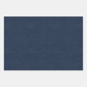 Strukturiertes Marineblau Geschenkpapier Set (Vorderseite 3)