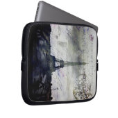 Strukturiertes Paris in der Lavendel-Laptop-Tasche Laptopschutzhülle (Vorne Rechts)