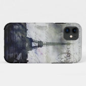 Strukturiertes Paris in Lavendel iPhone 5 Case-Mate iPhone Hülle (Rückseite (Horizontal))