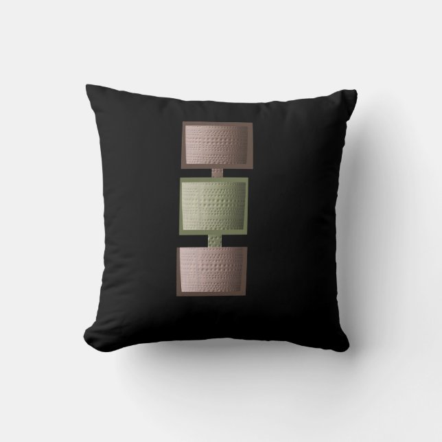 Strukturiertes Patchwork Kissen (Vorderseite)
