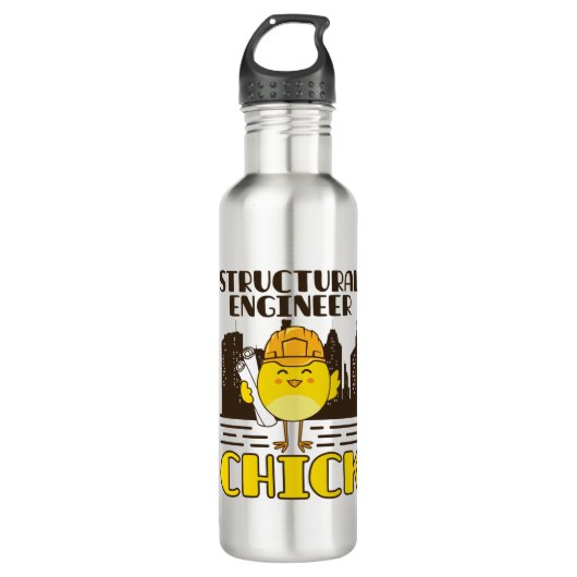 Strukturingenieur Chick Zivil Engineering Edelstahlflasche (Vorderseite)
