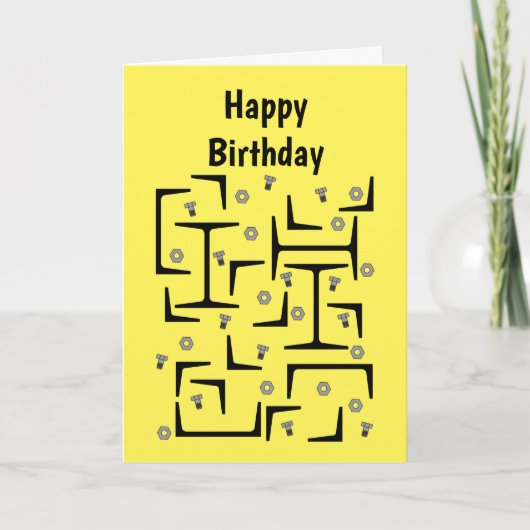 Strukturstahlmuster Karte (Vorderseite)