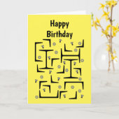 Strukturstahlmuster Karte (Gelbe Blume)