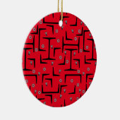 Strukturstahlmuster Keramik Ornament (Rechts)