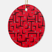 Strukturstahlmuster Keramik Ornament (Links)