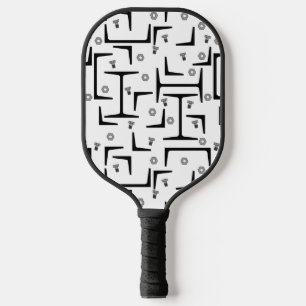 Strukturstahlmuster Pickleball Schläger