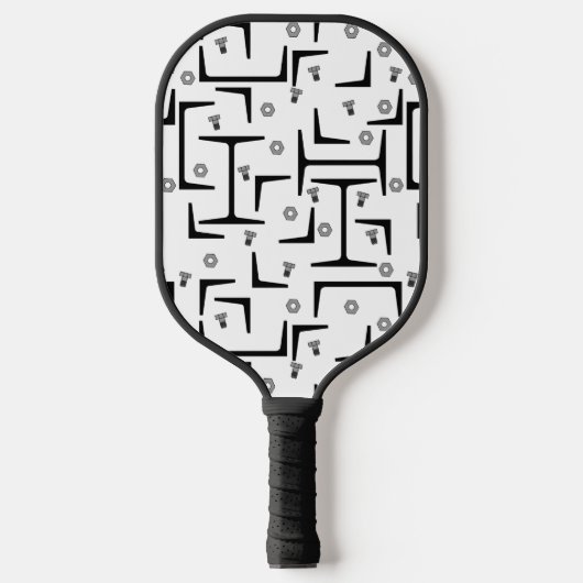 Strukturstahlmuster Pickleball Schläger (Vorderseite)