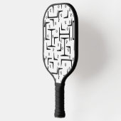 Strukturstahlmuster Pickleball Schläger (Links)