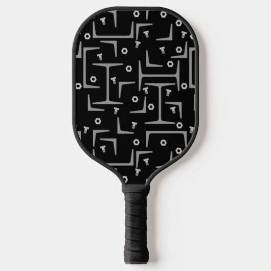 Strukturstahlmuster Pickleball Schläger (Vorderseite)