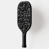 Strukturstahlmuster Pickleball Schläger (Links)