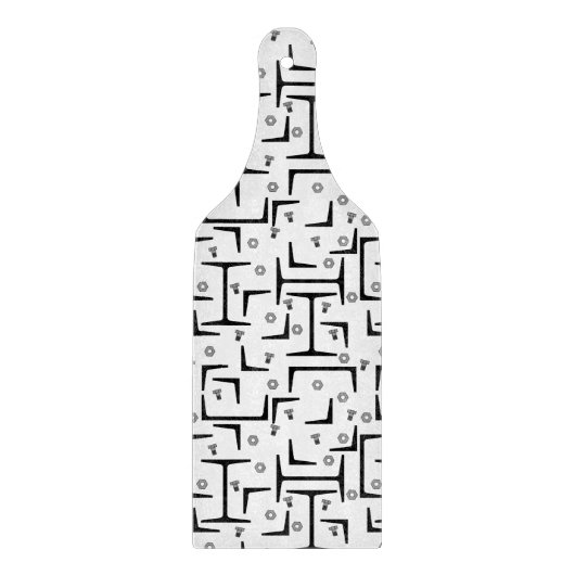 Strukturstahlmuster Schneidebrett (Vorderseite)