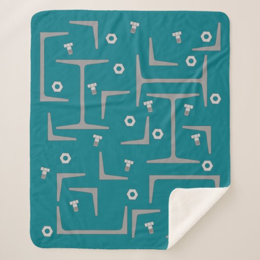 Strukturstahlmuster Sherpadecke (Vorderseite)