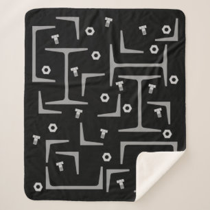 Strukturstahlmuster Sherpadecke