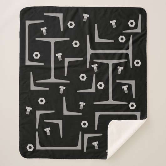 Strukturstahlmuster Sherpadecke (Vorderseite)