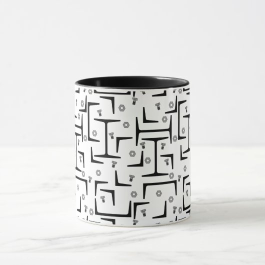 Strukturstahlmuster Tasse (Zentrum)