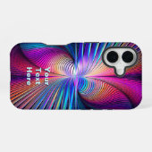 Strukturstörung iPhone 16 Hülle (Rückseite (Horizontal))