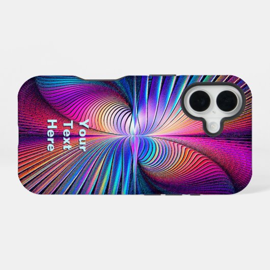 Strukturstörung iPhone 16 Hülle (Rückseite (Horizontal))