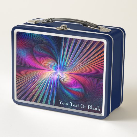 Strukturstörung Metall Brotdose (Vorderseite)